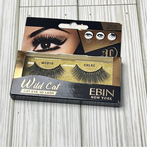 EBIN NEW YORK Wild Cat Strip Cat Eye 3D Makeup Beauty Lash Extension CHLOE - Picture 1 of 5
